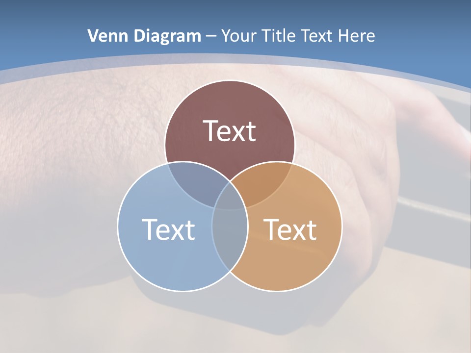 A Hand Holding A Gun In Front Of A Blue Sky PowerPoint Template