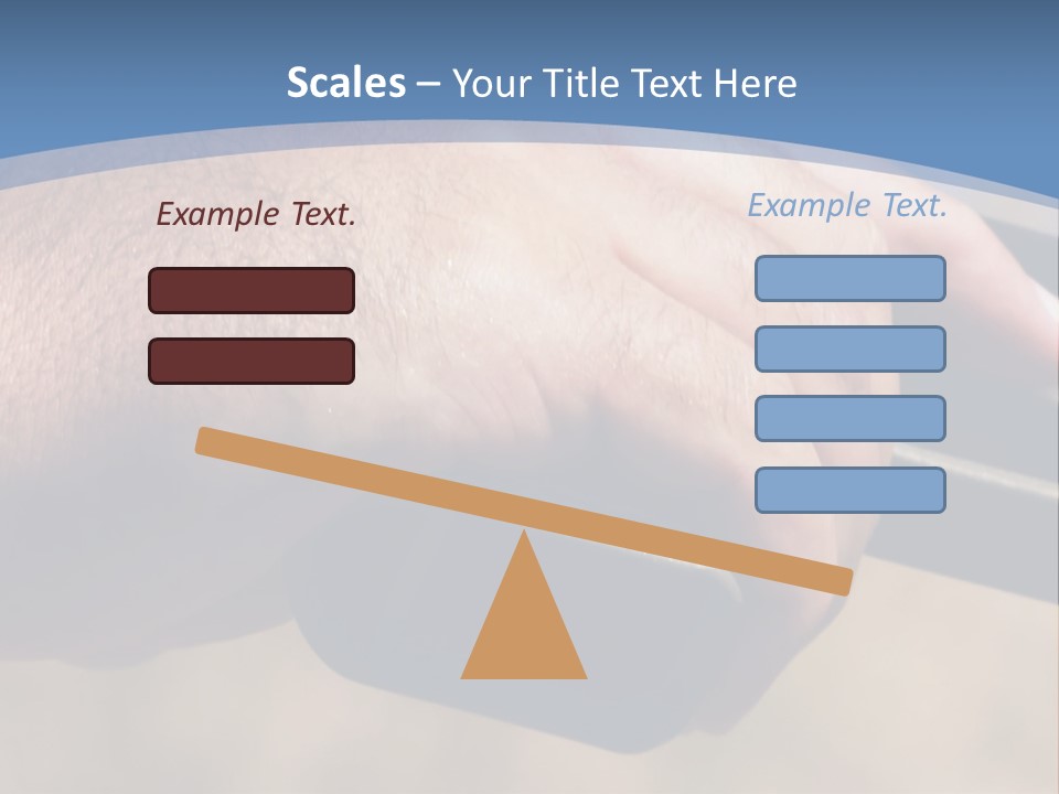 A Hand Holding A Gun In Front Of A Blue Sky PowerPoint Template