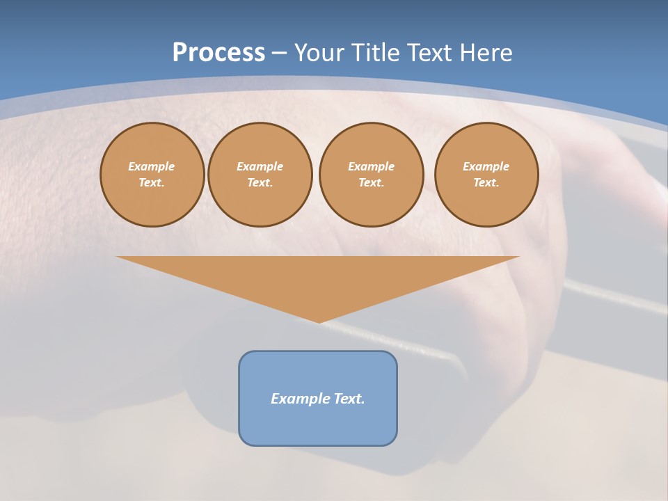 A Hand Holding A Gun In Front Of A Blue Sky PowerPoint Template