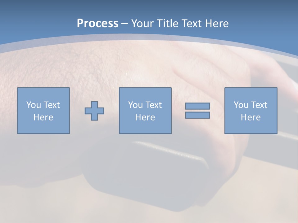 A Hand Holding A Gun In Front Of A Blue Sky PowerPoint Template
