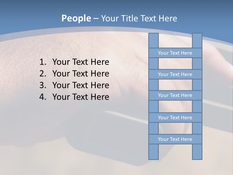 A Hand Holding A Gun In Front Of A Blue Sky PowerPoint Template