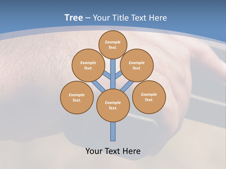 A Hand Holding A Gun In Front Of A Blue Sky PowerPoint Template