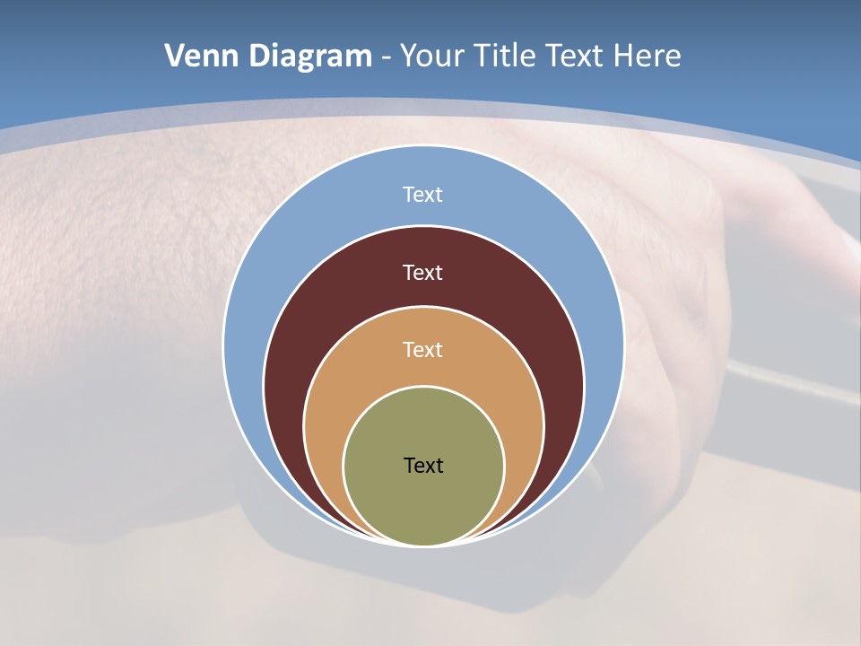 A Hand Holding A Gun In Front Of A Blue Sky PowerPoint Template