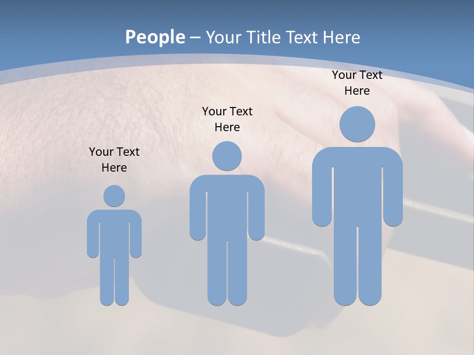 A Hand Holding A Gun In Front Of A Blue Sky PowerPoint Template