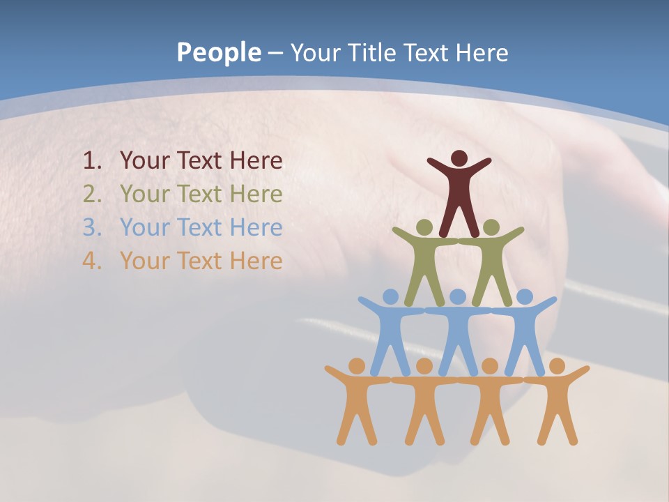 A Hand Holding A Gun In Front Of A Blue Sky PowerPoint Template