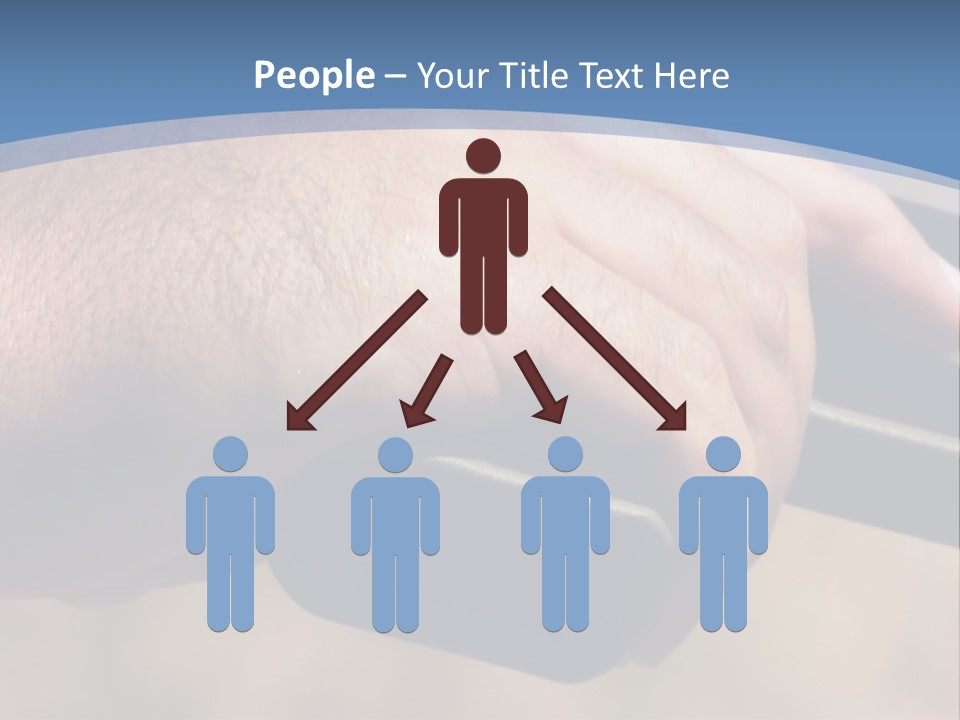 A Hand Holding A Gun In Front Of A Blue Sky PowerPoint Template