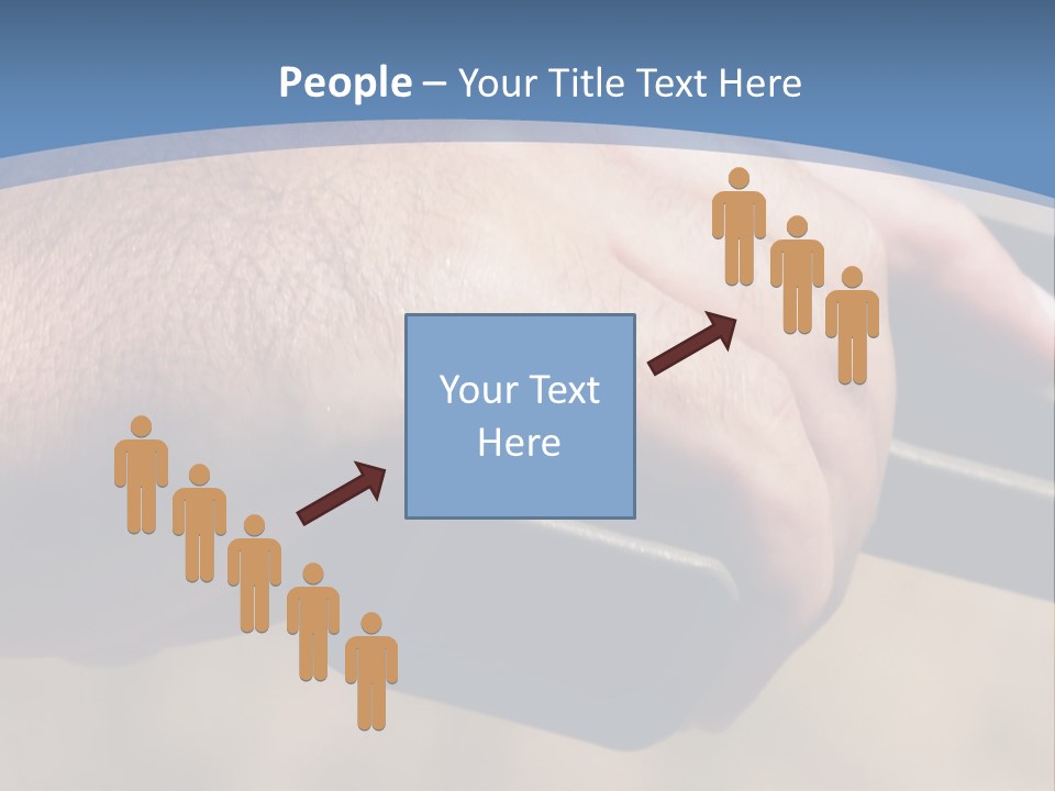 A Hand Holding A Gun In Front Of A Blue Sky PowerPoint Template