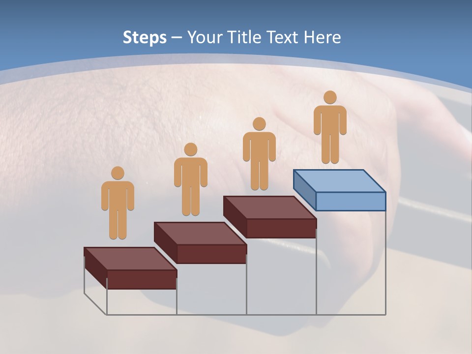 A Hand Holding A Gun In Front Of A Blue Sky PowerPoint Template