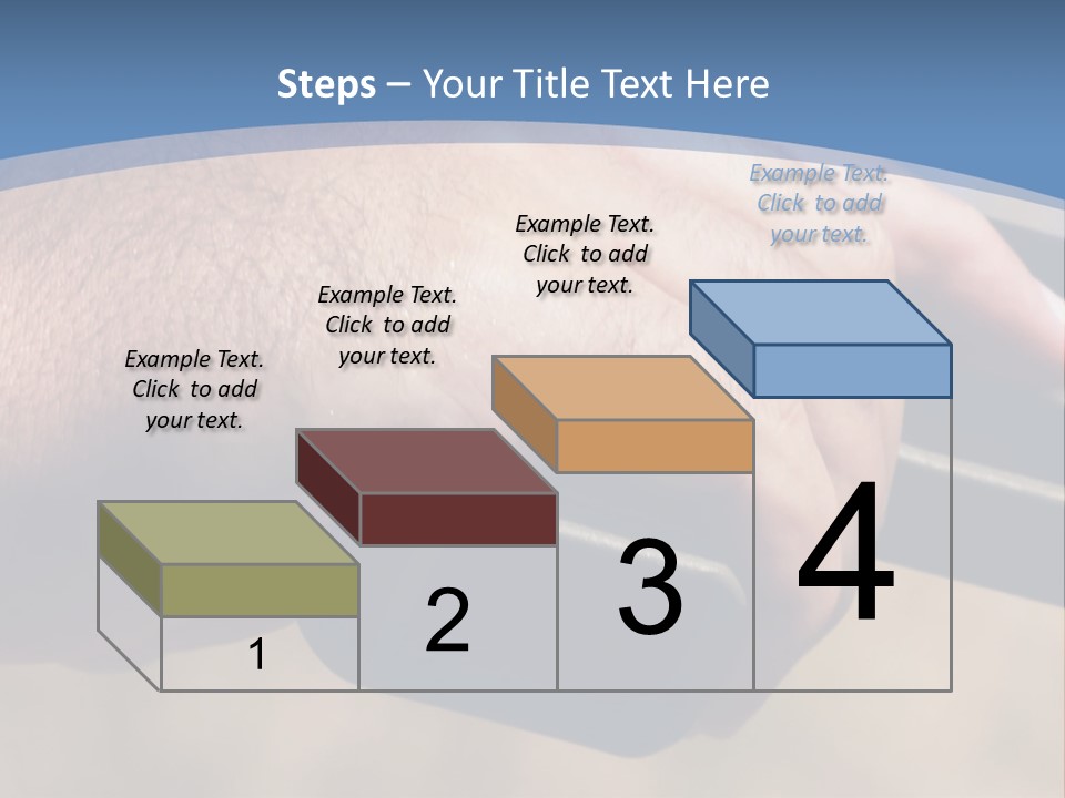 A Hand Holding A Gun In Front Of A Blue Sky PowerPoint Template