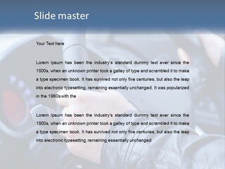 A Person Driving A Car With A Steering Wheel PowerPoint Template