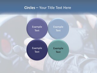 A Person Driving A Car With A Steering Wheel PowerPoint Template