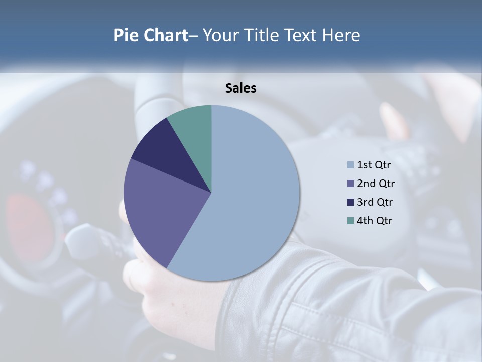 A Person Driving A Car With A Steering Wheel PowerPoint Template
