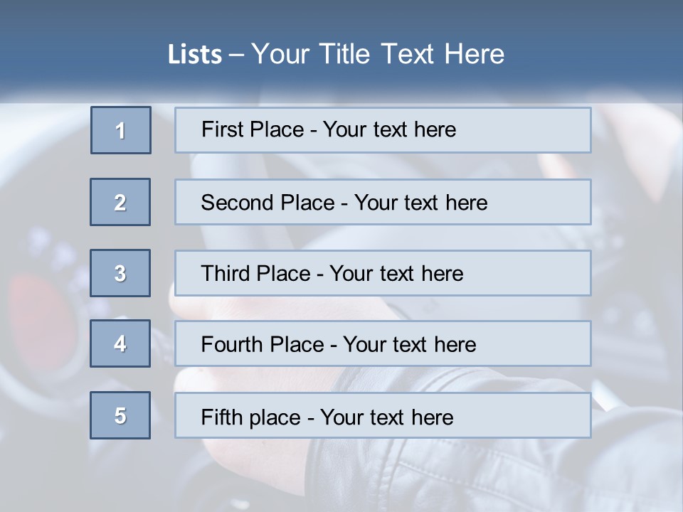 A Person Driving A Car With A Steering Wheel PowerPoint Template