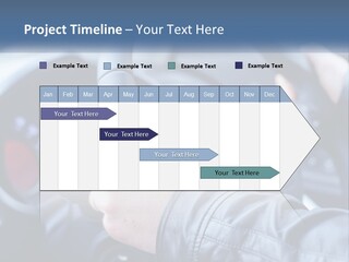 A Person Driving A Car With A Steering Wheel PowerPoint Template