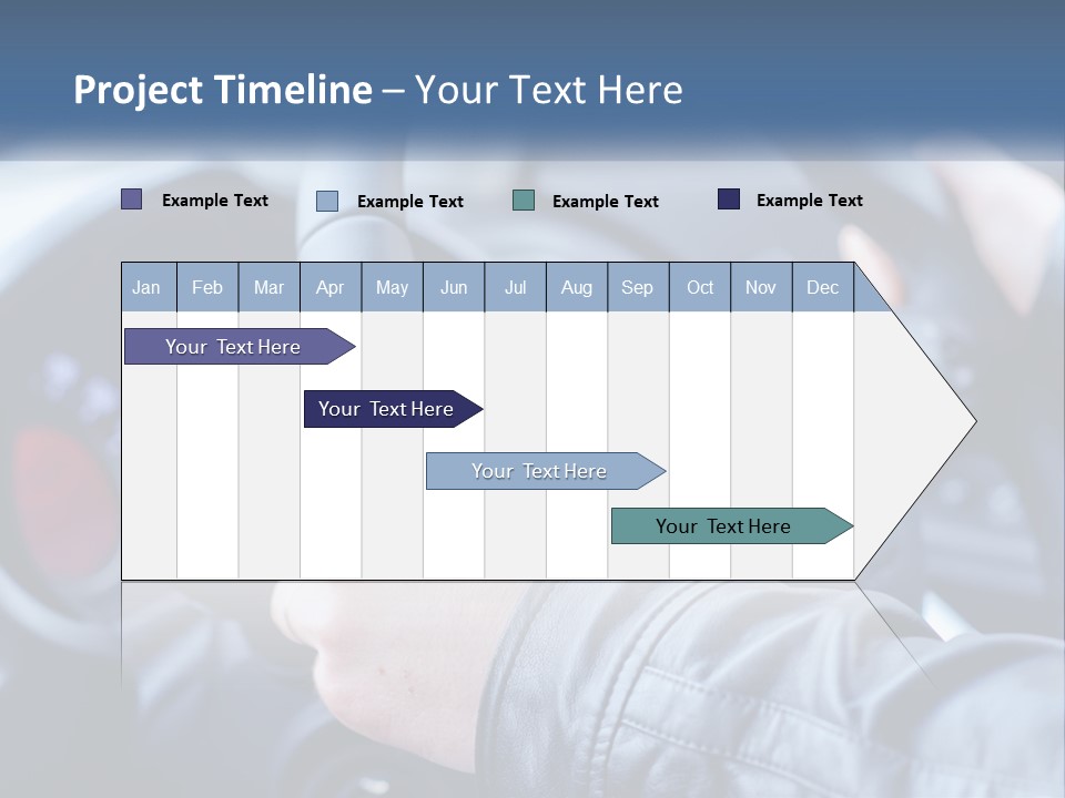 A Person Driving A Car With A Steering Wheel PowerPoint Template