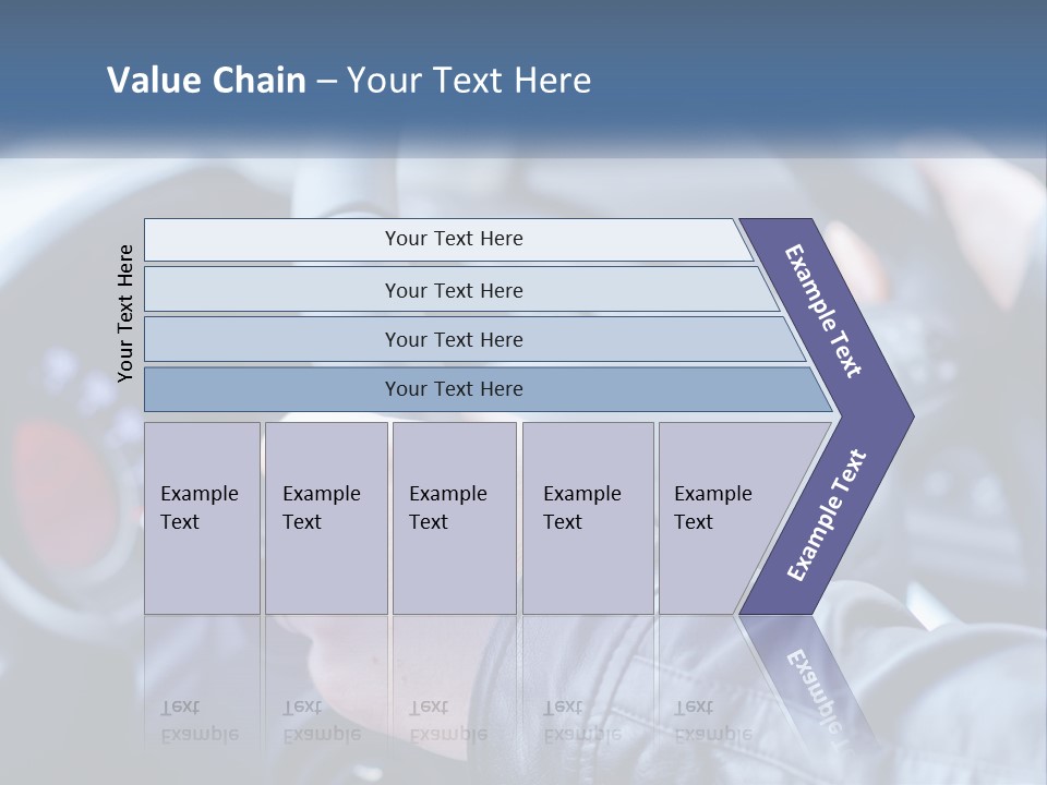 A Person Driving A Car With A Steering Wheel PowerPoint Template