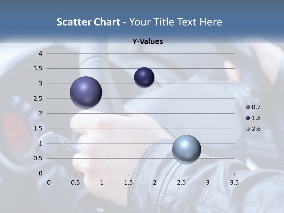 A Person Driving A Car With A Steering Wheel PowerPoint Template