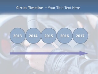 A Person Driving A Car With A Steering Wheel PowerPoint Template