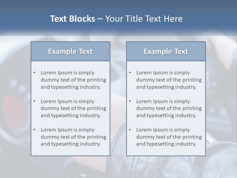 A Person Driving A Car With A Steering Wheel PowerPoint Template