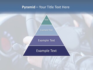 A Person Driving A Car With A Steering Wheel PowerPoint Template