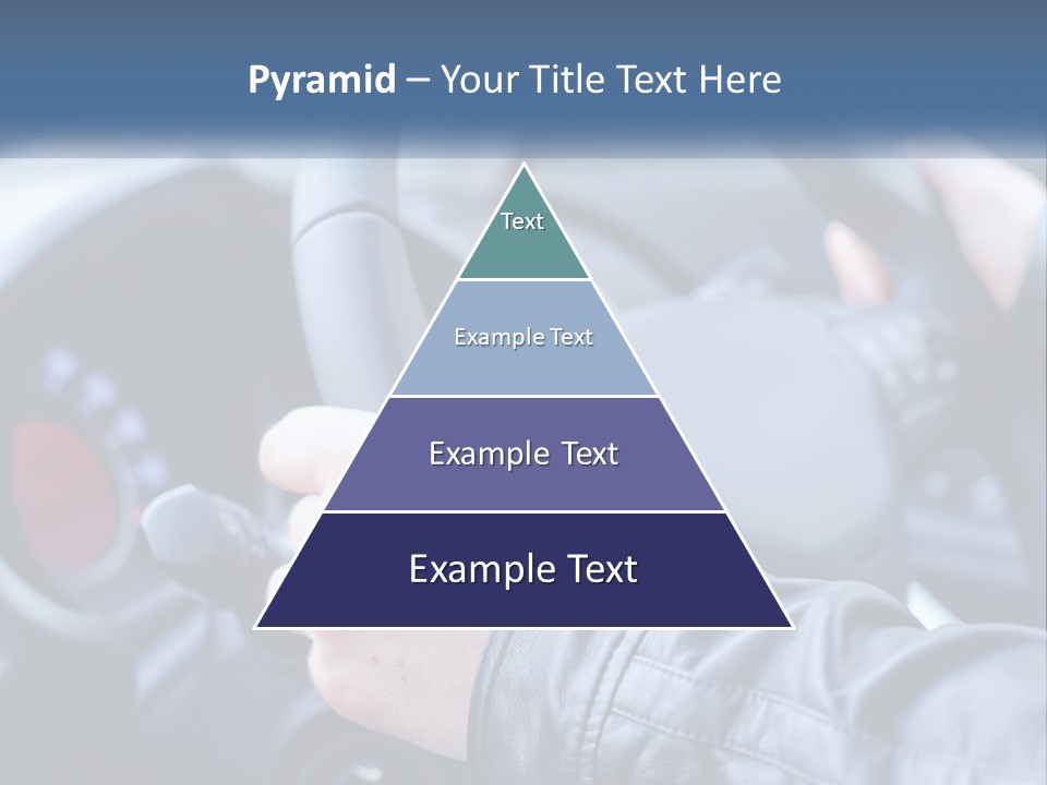 A Person Driving A Car With A Steering Wheel PowerPoint Template