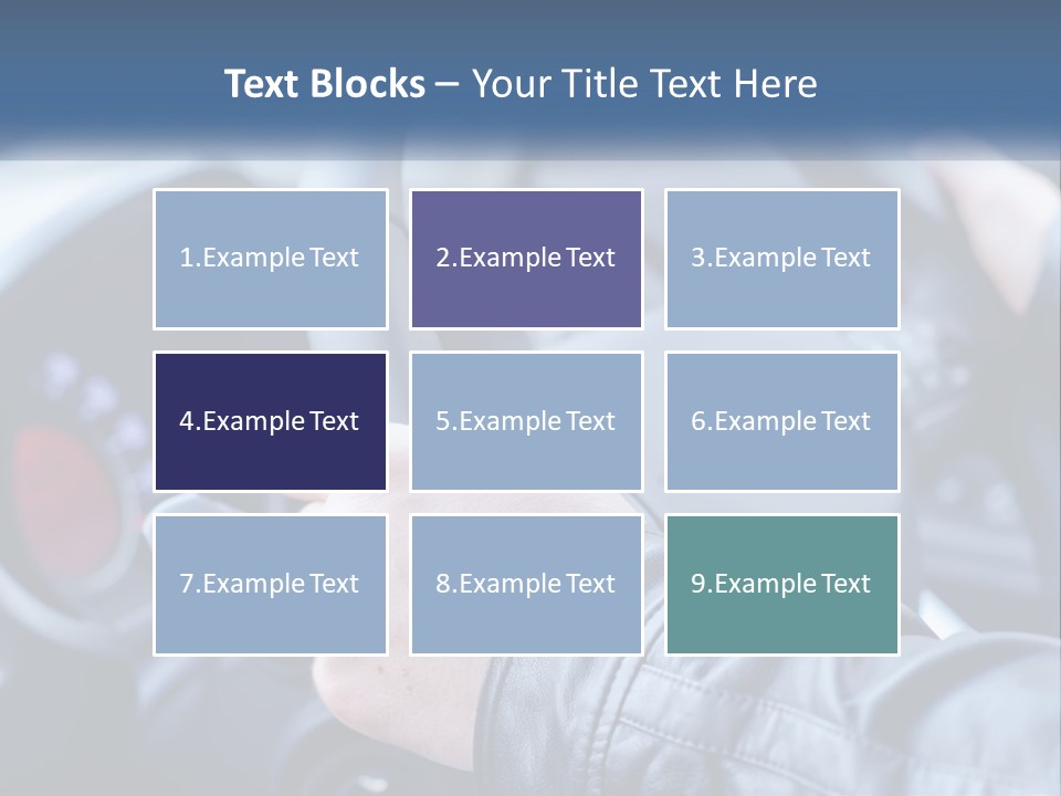A Person Driving A Car With A Steering Wheel PowerPoint Template