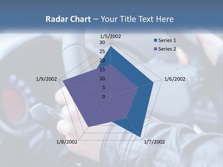 A Person Driving A Car With A Steering Wheel PowerPoint Template