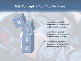 A Person Driving A Car With A Steering Wheel PowerPoint Template