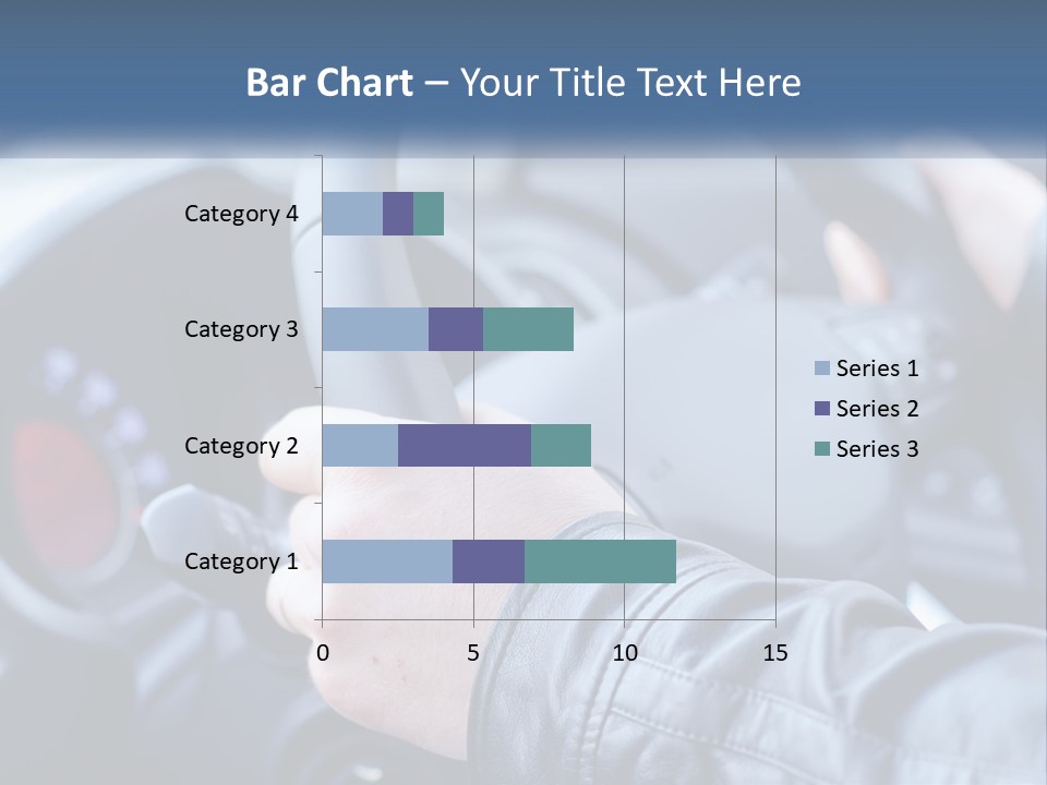 A Person Driving A Car With A Steering Wheel PowerPoint Template