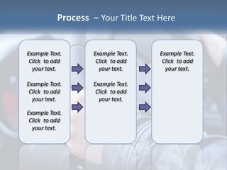 A Person Driving A Car With A Steering Wheel PowerPoint Template