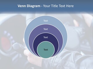 A Person Driving A Car With A Steering Wheel PowerPoint Template