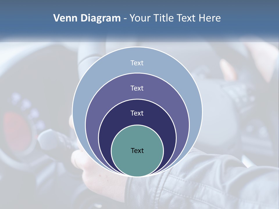A Person Driving A Car With A Steering Wheel PowerPoint Template