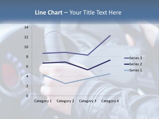A Person Driving A Car With A Steering Wheel PowerPoint Template