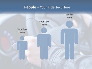 A Person Driving A Car With A Steering Wheel PowerPoint Template