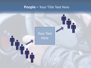 A Person Driving A Car With A Steering Wheel PowerPoint Template