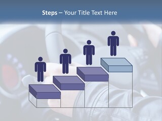 A Person Driving A Car With A Steering Wheel PowerPoint Template