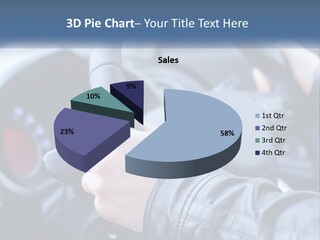 A Person Driving A Car With A Steering Wheel PowerPoint Template