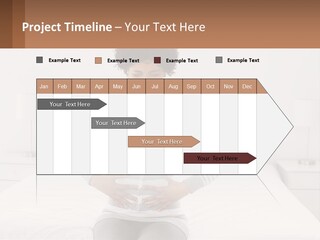 A Woman Standing On A Bed Holding Her Stomach PowerPoint Template