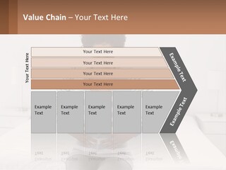 A Woman Standing On A Bed Holding Her Stomach PowerPoint Template