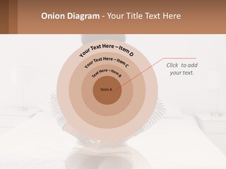 A Woman Standing On A Bed Holding Her Stomach PowerPoint Template