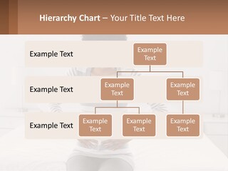 A Woman Standing On A Bed Holding Her Stomach PowerPoint Template