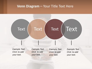 A Woman Standing On A Bed Holding Her Stomach PowerPoint Template