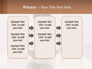 A Woman Standing On A Bed Holding Her Stomach PowerPoint Template