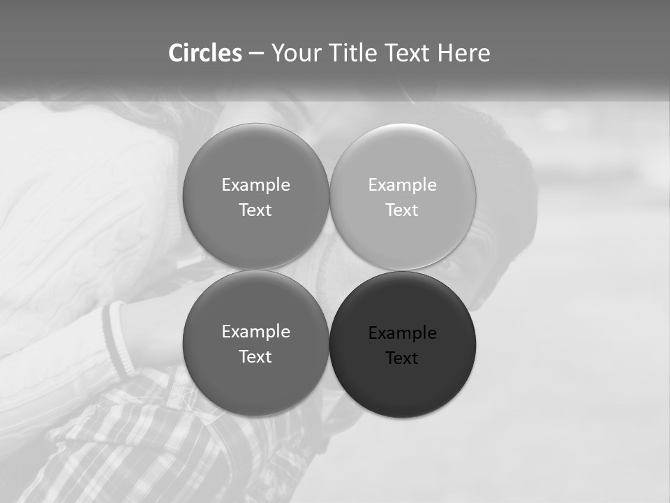 A Man Holding A Woman In His Arms PowerPoint Template