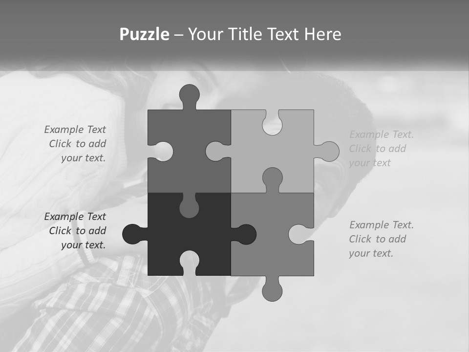 A Man Holding A Woman In His Arms PowerPoint Template