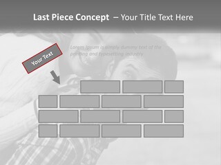 A Man Holding A Woman In His Arms PowerPoint Template
