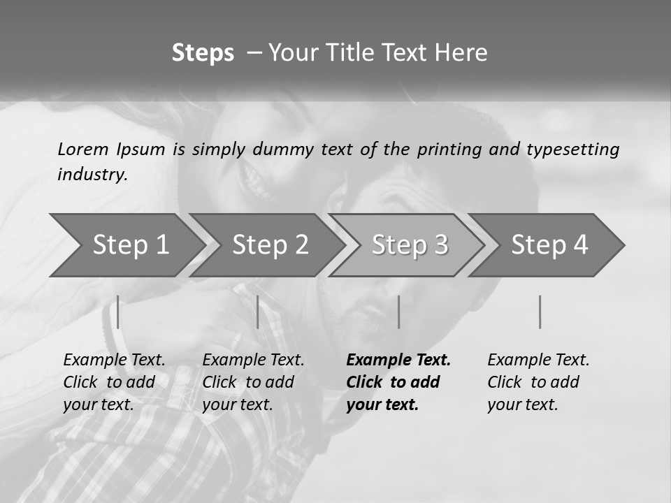 A Man Holding A Woman In His Arms PowerPoint Template