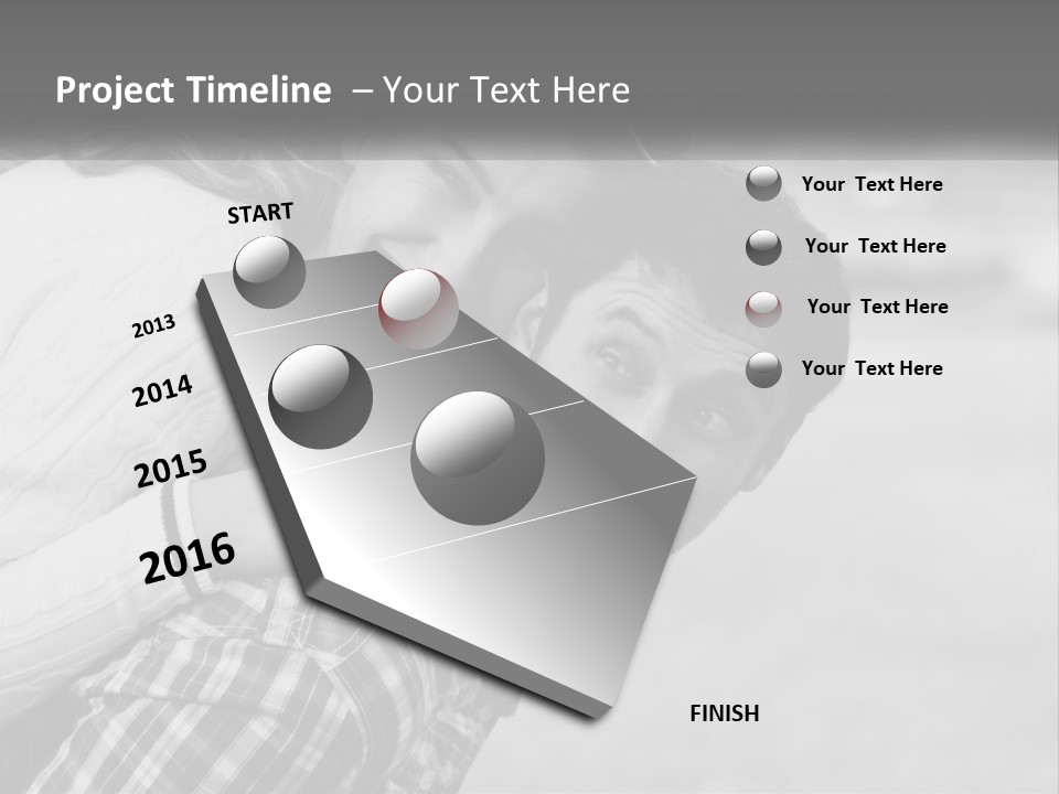 A Man Holding A Woman In His Arms PowerPoint Template