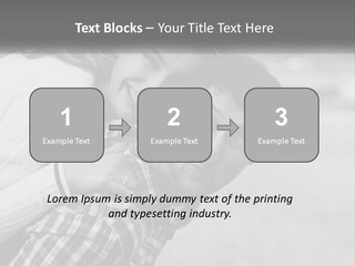 A Man Holding A Woman In His Arms PowerPoint Template