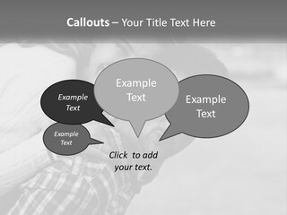 A Man Holding A Woman In His Arms PowerPoint Template